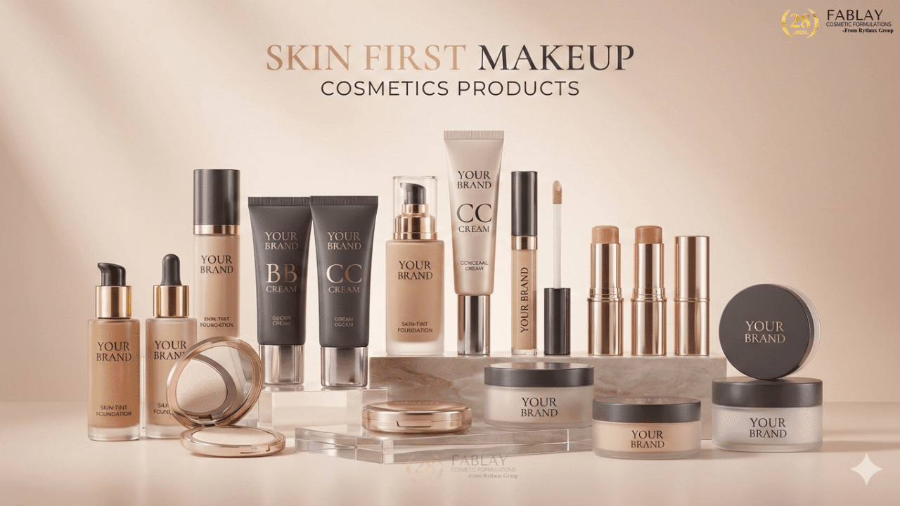 Skin First Makeup Cosmetics Manufacturer India - Fablay Cosmetics